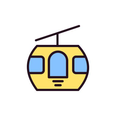 Cable Car Cabin icon vector illustration