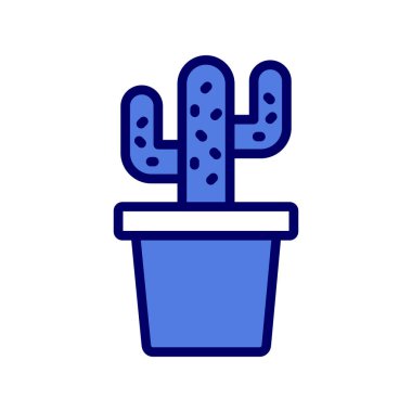 Kaktüs. Web simgesi basit illüstrasyon