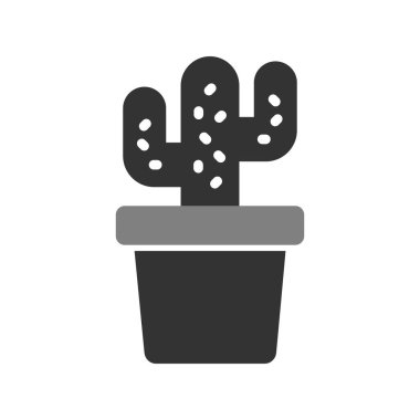Kaktüs. Web simgesi basit illüstrasyon