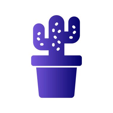 Kaktüs. Web simgesi basit illüstrasyon