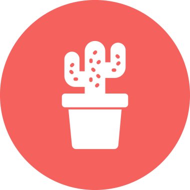 Kaktüs. Web simgesi basit illüstrasyon