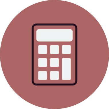 hesap makinesi simgesi vektör illüstrasyonu