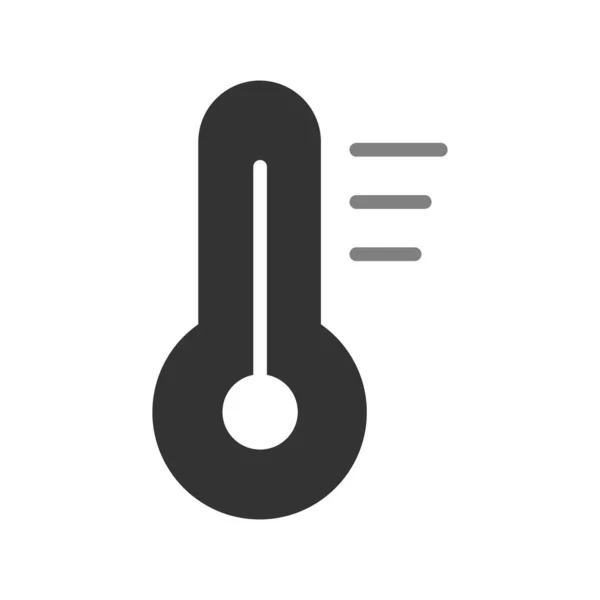 温度計 シンプルなウェブアイコンイラスト — ストックベクタ