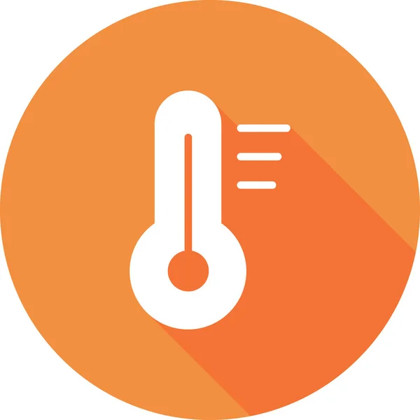 Thermometer Simple Web Icon Illustration — Stockvektor