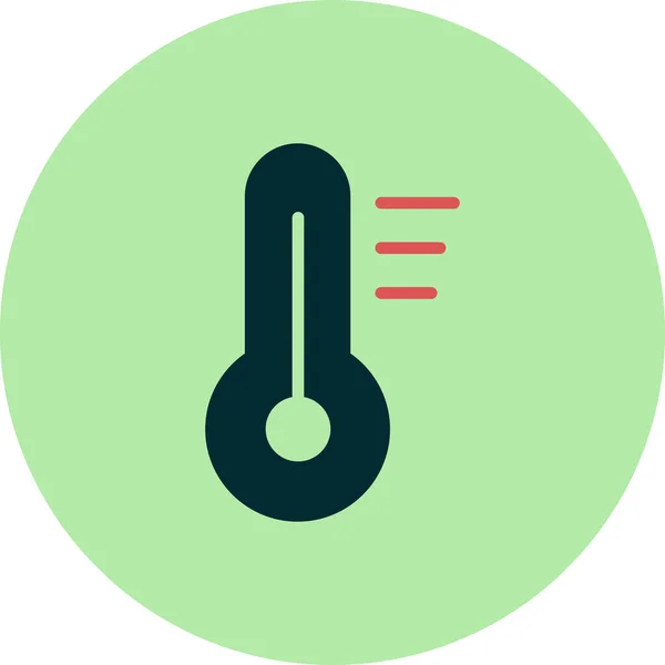 Termómetro Ilustración Simple Icono Web — Vector de stock