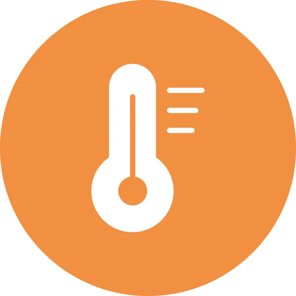 Thermomètre Illustration Simple Icône Web — Image vectorielle