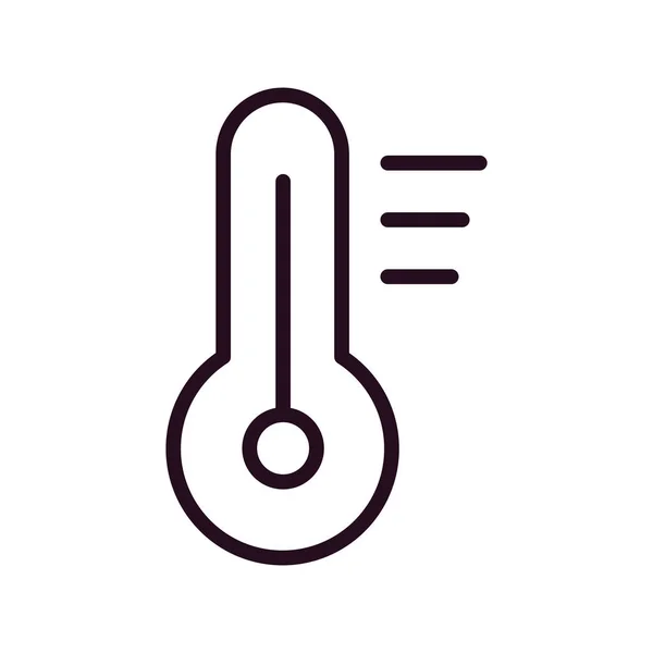 Semplice Illustrazione Vettoriale Dell Icona Del Termometro — Vettoriale Stock