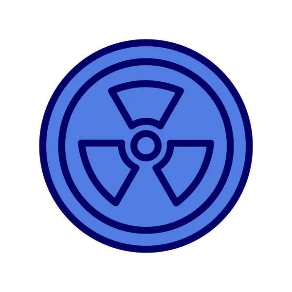 Radiation Web Icon Simple Illustration Nuclear — Stockvector