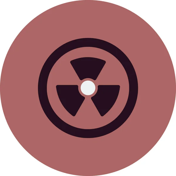 Radiación Icono Web Ilustración Simple Energía Nuclear — Archivo Imágenes Vectoriales