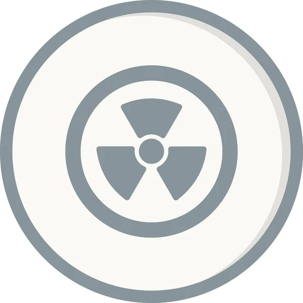 Radiación Icono Web Ilustración Simple Energía Nuclear — Archivo Imágenes Vectoriales