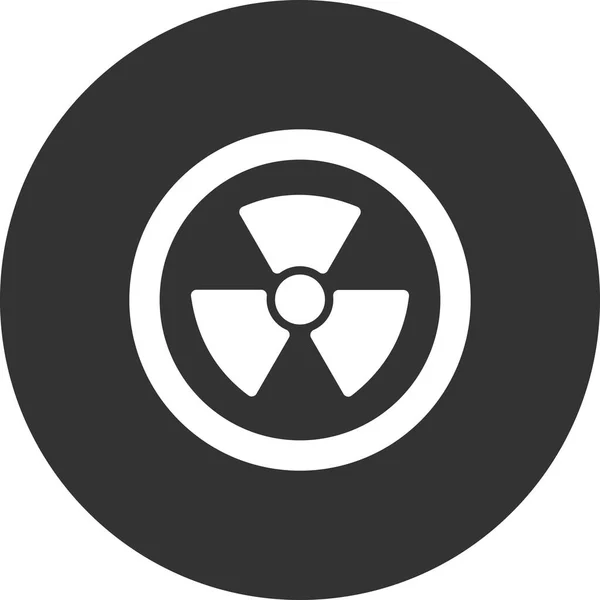 Radiação Ícone Web Ilustração Simples Nucleares — Vetor de Stock