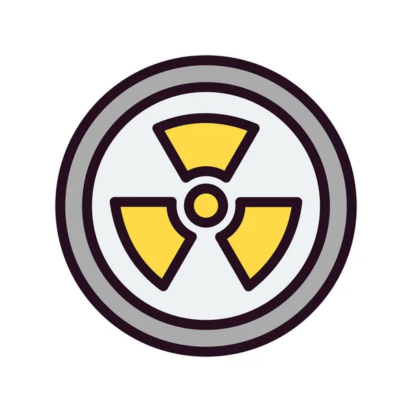 Випромінювання Веб Іконка Проста Ілюстрація Ядерних — стоковий вектор
