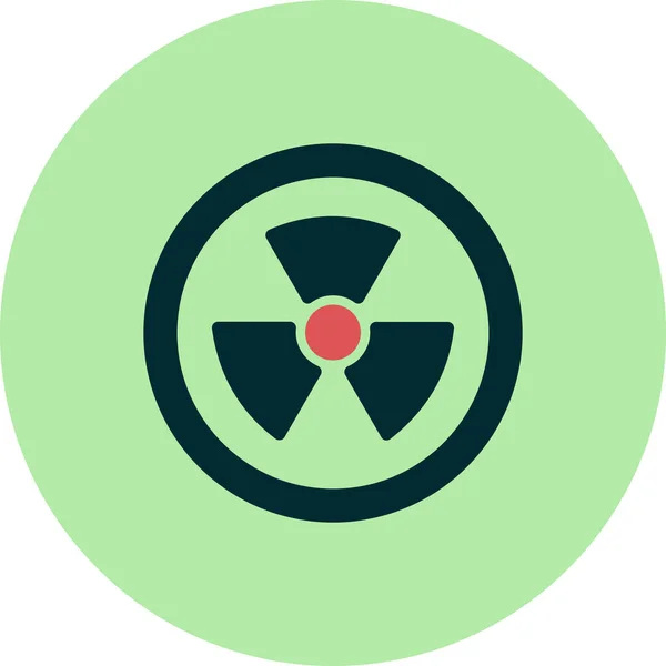 Radiation Web Icon Simple Illustration Nuclear — ストックベクタ