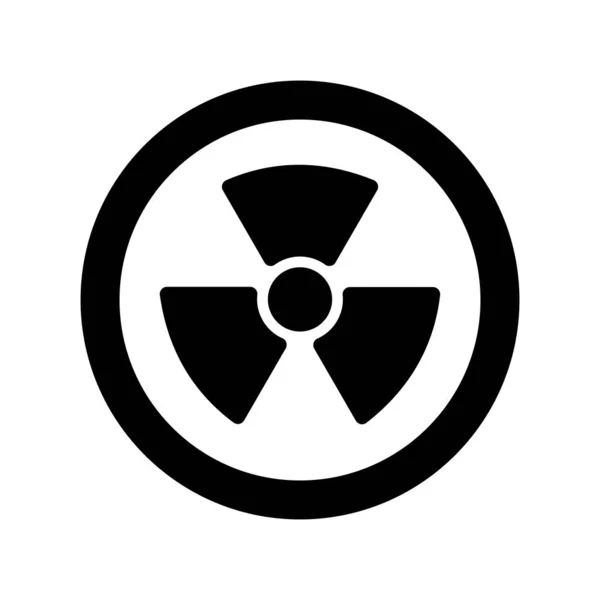 Випромінювання Веб Іконка Проста Ілюстрація Ядерних — стоковий вектор