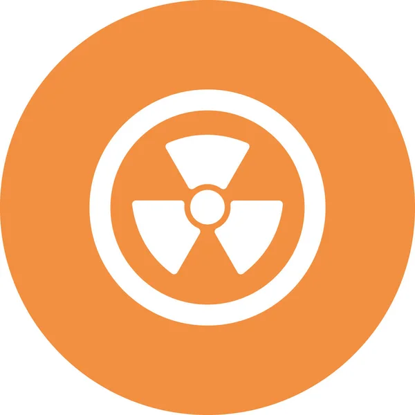 Radiation Web Icon Simple Illustration Nuclear — ストックベクタ