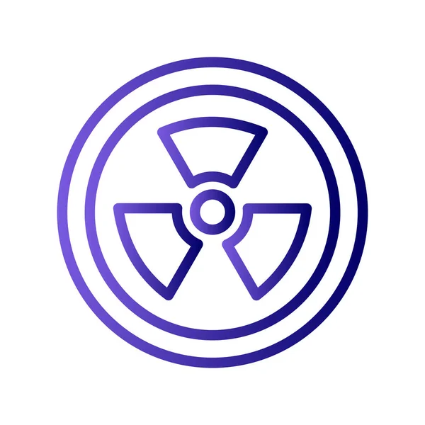 Radiation Web Icon Simple Illustration Nuclear — Vetor de Stock
