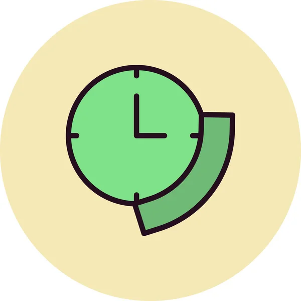 Clock Icon Vector Illustration Period Time — Stock Vector