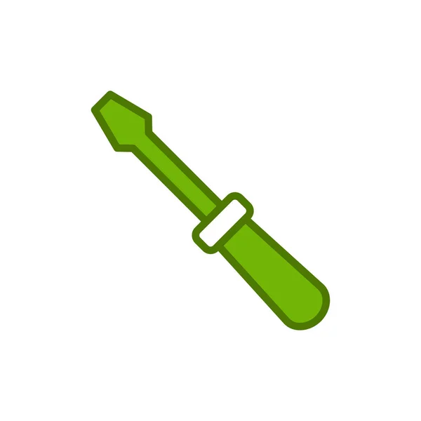 Screwdriver Icon Vector Art Illustration — 스톡 벡터