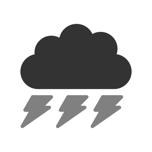 雲のアイコンベクトルストーム — ストックベクタ