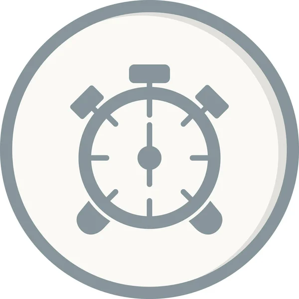 Alarm Clock Icon Outline Vector Illustration Pictogram — Archivo Imágenes Vectoriales