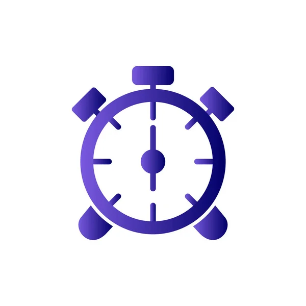 Alarm Clock Icon Outline Vector Illustration Pictogram — Stock Vector