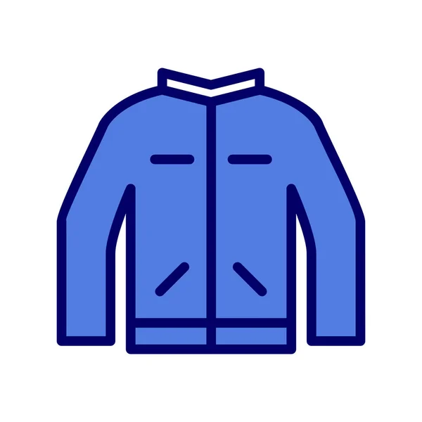 Chaqueta Icono Vector Ilustración — Archivo Imágenes Vectoriales