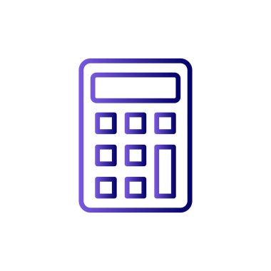 hesap makinesi simgesi vektör illüstrasyonu