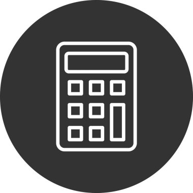 hesap makinesi simgesi vektör illüstrasyonu