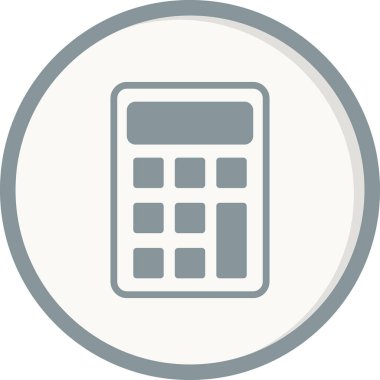 hesap makinesi simgesi vektör illüstrasyonu