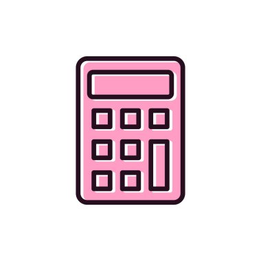 hesap makinesi simgesi vektör illüstrasyonu