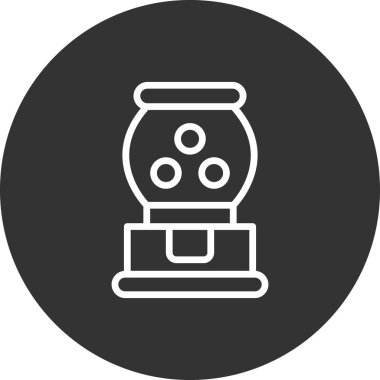 Candy Machine simgesi, vektör illüstrasyonu