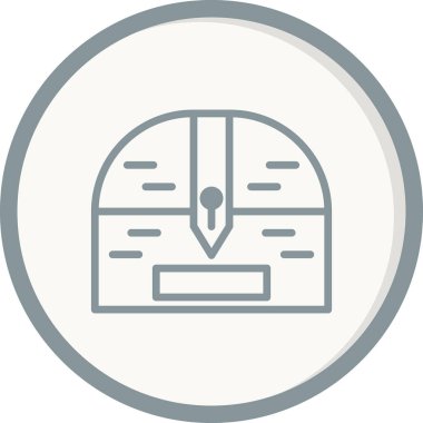 Göğüs simgesinin vektör illüstrasyonu