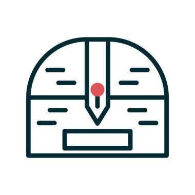 Göğüs simgesinin vektör illüstrasyonu