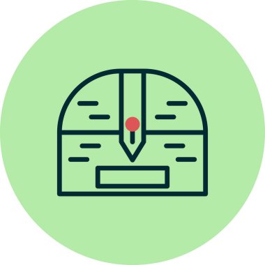 Göğüs simgesinin vektör illüstrasyonu