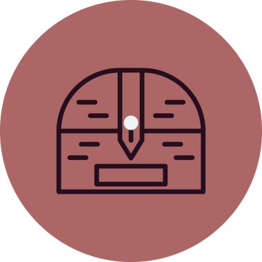 Göğüs simgesinin vektör illüstrasyonu