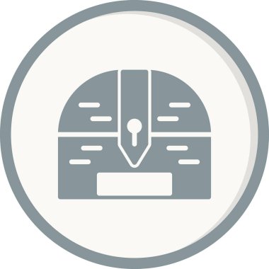 Göğüs simgesinin vektör illüstrasyonu