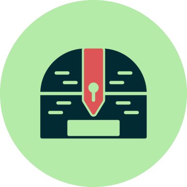 Göğüs simgesinin vektör illüstrasyonu