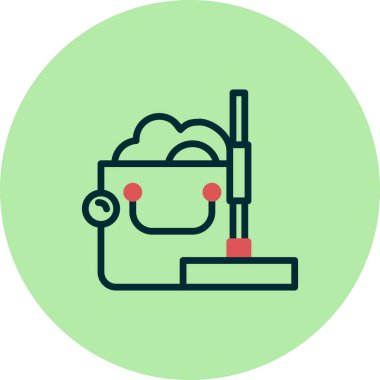 Modern temizlik simgesinin vektör illüstrasyonu