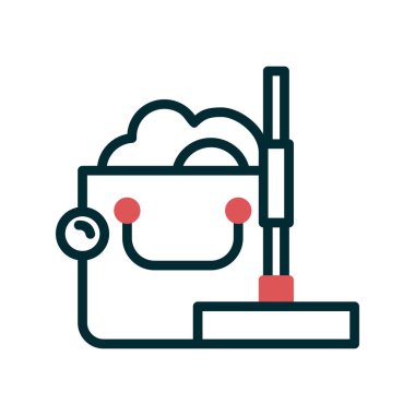 Modern temizlik simgesinin vektör illüstrasyonu