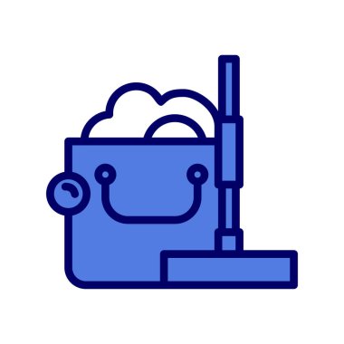 Modern temizlik simgesinin vektör illüstrasyonu