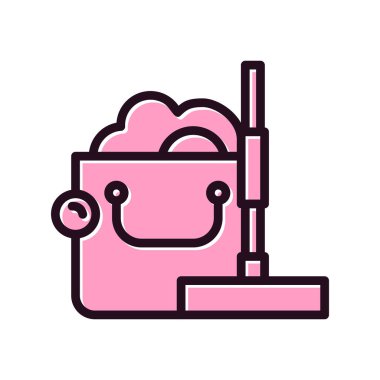 Modern temizlik simgesinin vektör illüstrasyonu