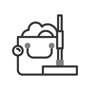 Modern temizlik simgesinin vektör illüstrasyonu