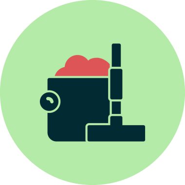 Modern temizlik simgesinin vektör illüstrasyonu