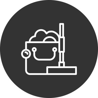 Modern temizlik simgesinin vektör illüstrasyonu