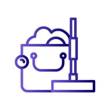 Modern temizlik simgesinin vektör illüstrasyonu