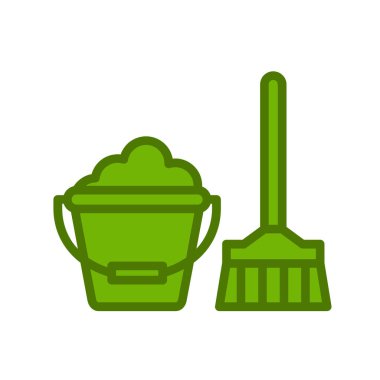 Modern temizlik simgesinin vektör illüstrasyonu