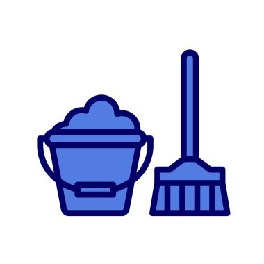 Modern temizlik simgesinin vektör illüstrasyonu