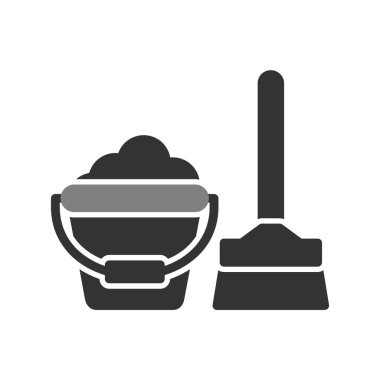 Modern temizlik simgesinin vektör illüstrasyonu