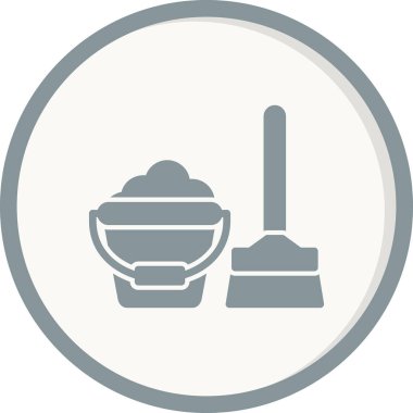 Modern temizlik simgesinin vektör illüstrasyonu