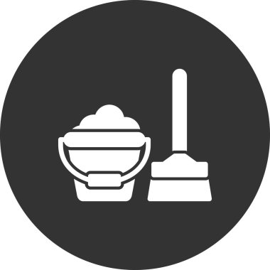 Modern temizlik simgesinin vektör illüstrasyonu